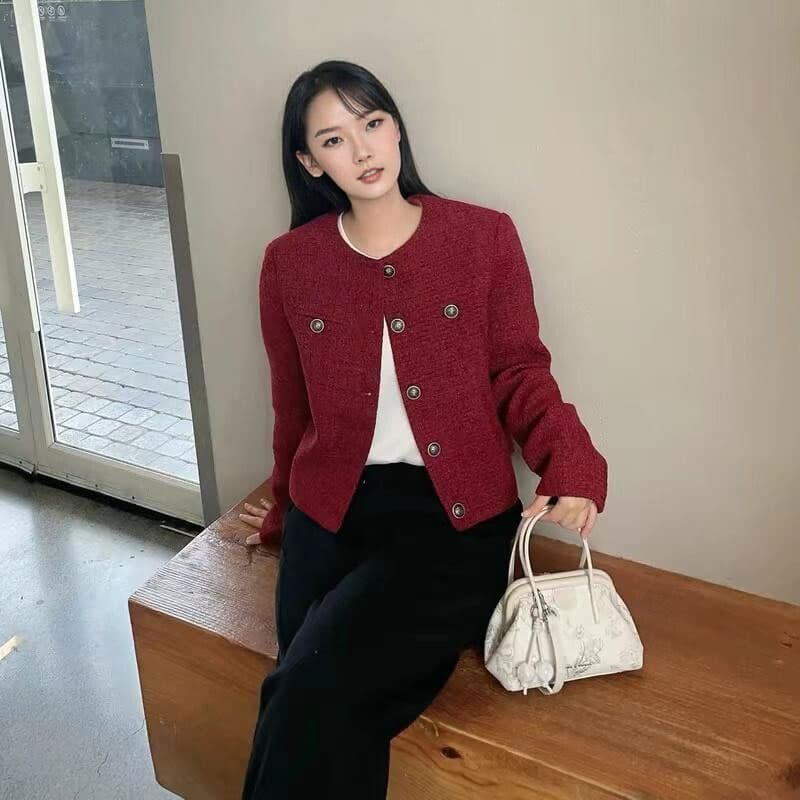 작은 샤넬 스타일 여성 코트 가을 새로운 프랑스식 명문 여성 품격 고급 센스 디자인 센스 레트로 쇼트 스타일 맨위 상세 이미지 7