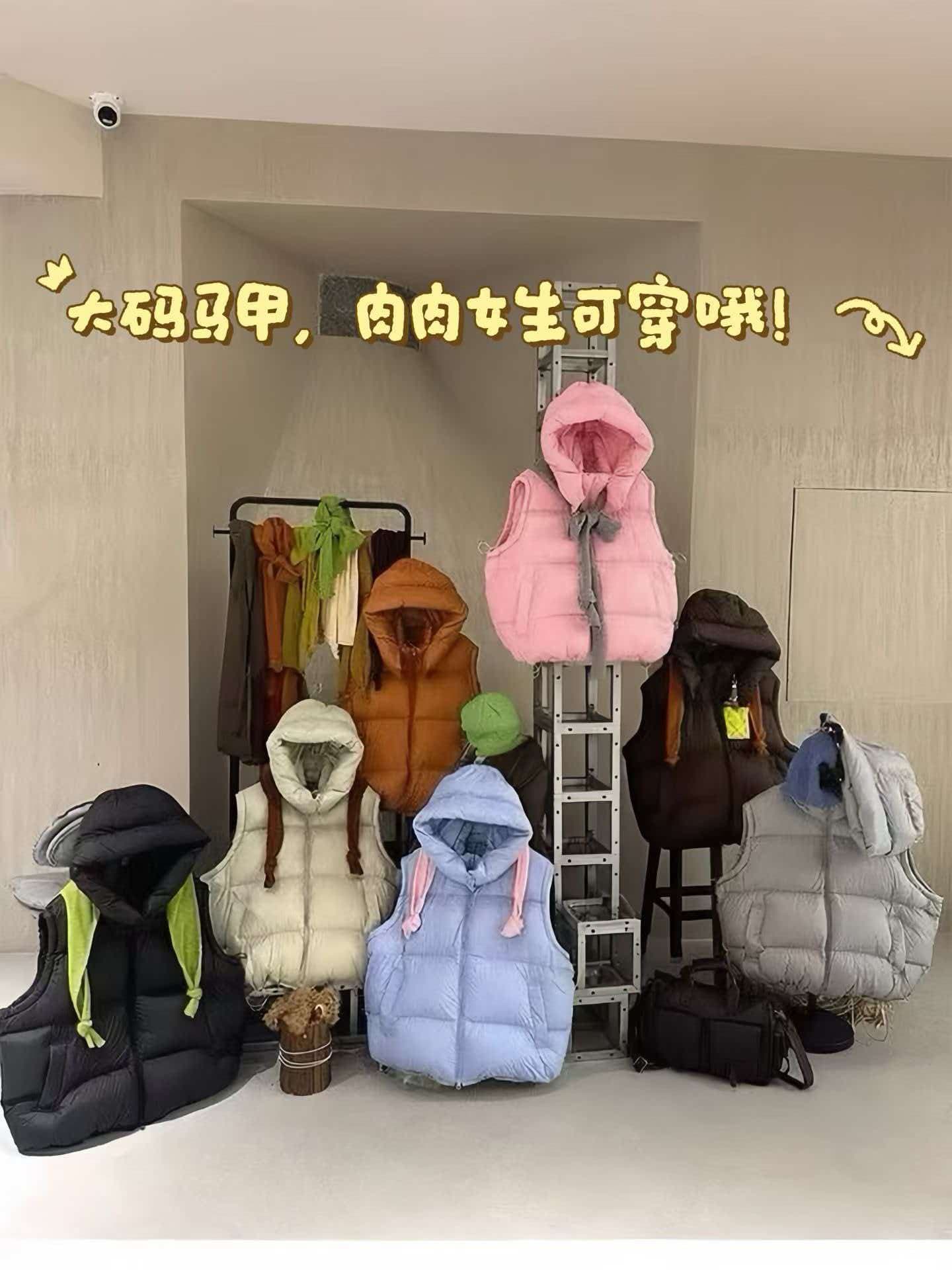 유럽 상품 빅 사이즈 얇고 가벼운 다운 코튼 베스트 여자 2026 섹션 탈착식 후드 보온 조끼 재킷 상세 이미지 1