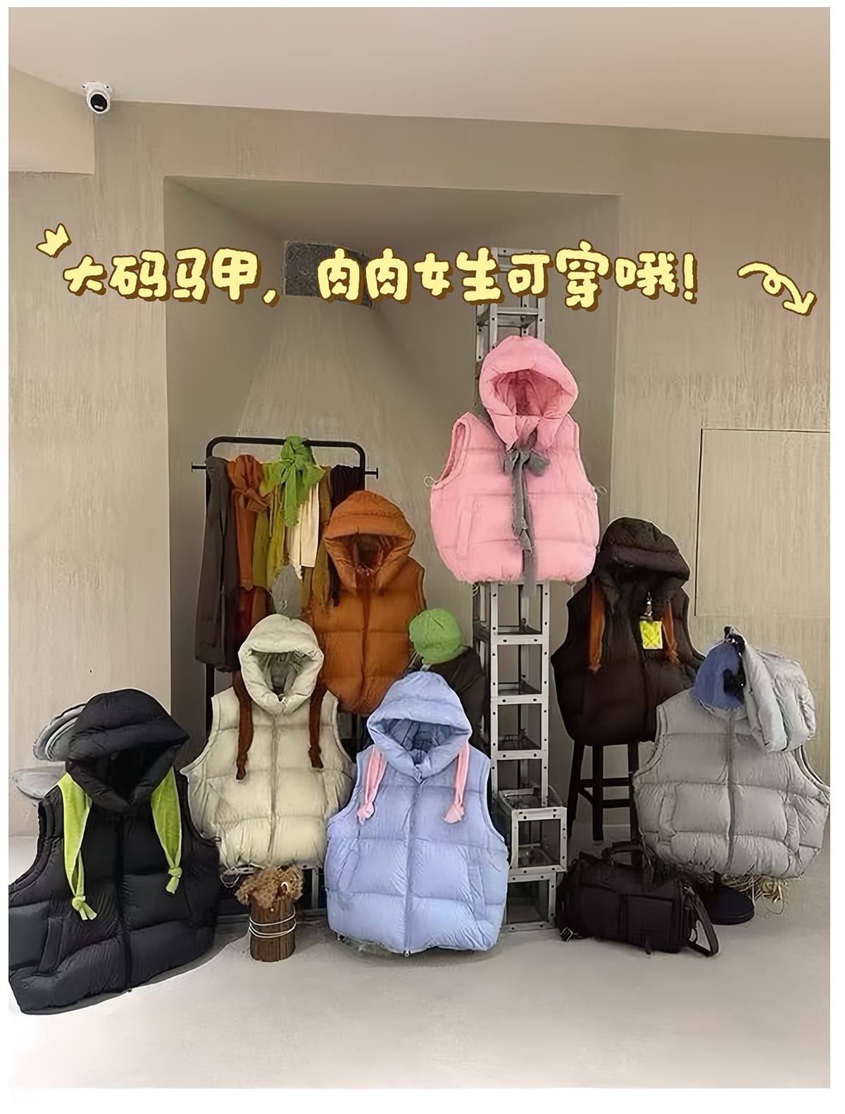 유럽 상품 빅 사이즈 얇고 가벼운 다운 코튼 베스트 여자 2026 섹션 탈착식 후드 보온 조끼 재킷 상세 이미지 13
