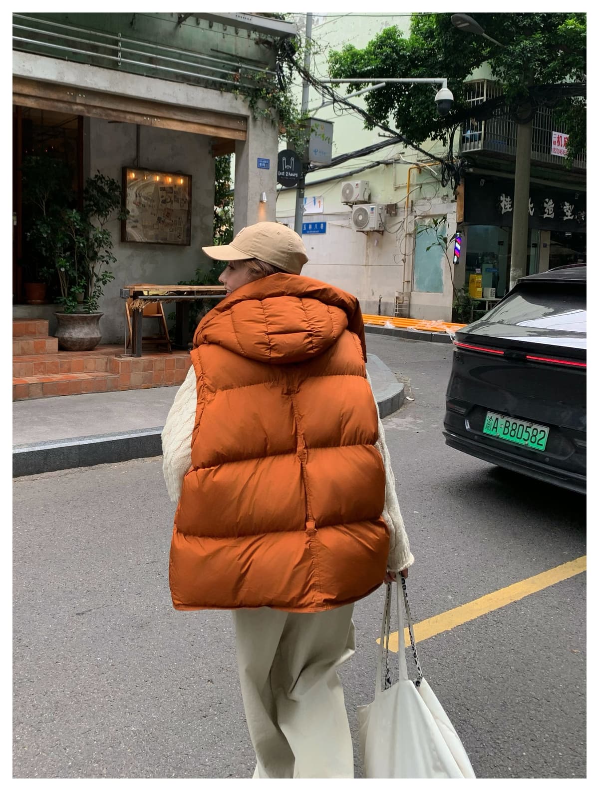 유럽 상품 빅 사이즈 얇고 가벼운 다운 코튼 베스트 여자 2026 섹션 탈착식 후드 보온 조끼 재킷 상세 이미지 39