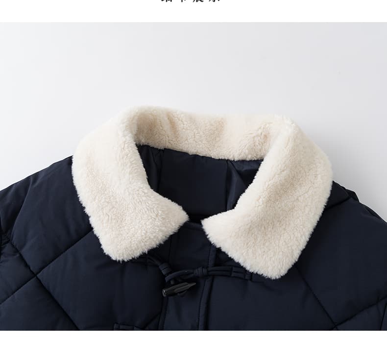 한 부서 가을 겨울철 새로운 폴로 칼라 작은 키 아래 면화 의류 여성 다용도 루즈핏 작은 키 캐주얼 면 옷 재킷 상세 이미지 5