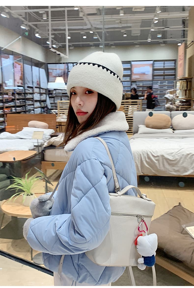 한 부서 가을 겨울철 새로운 폴로 칼라 작은 키 아래 면화 의류 여성 다용도 루즈핏 작은 키 캐주얼 면 옷 재킷 상세 이미지 30