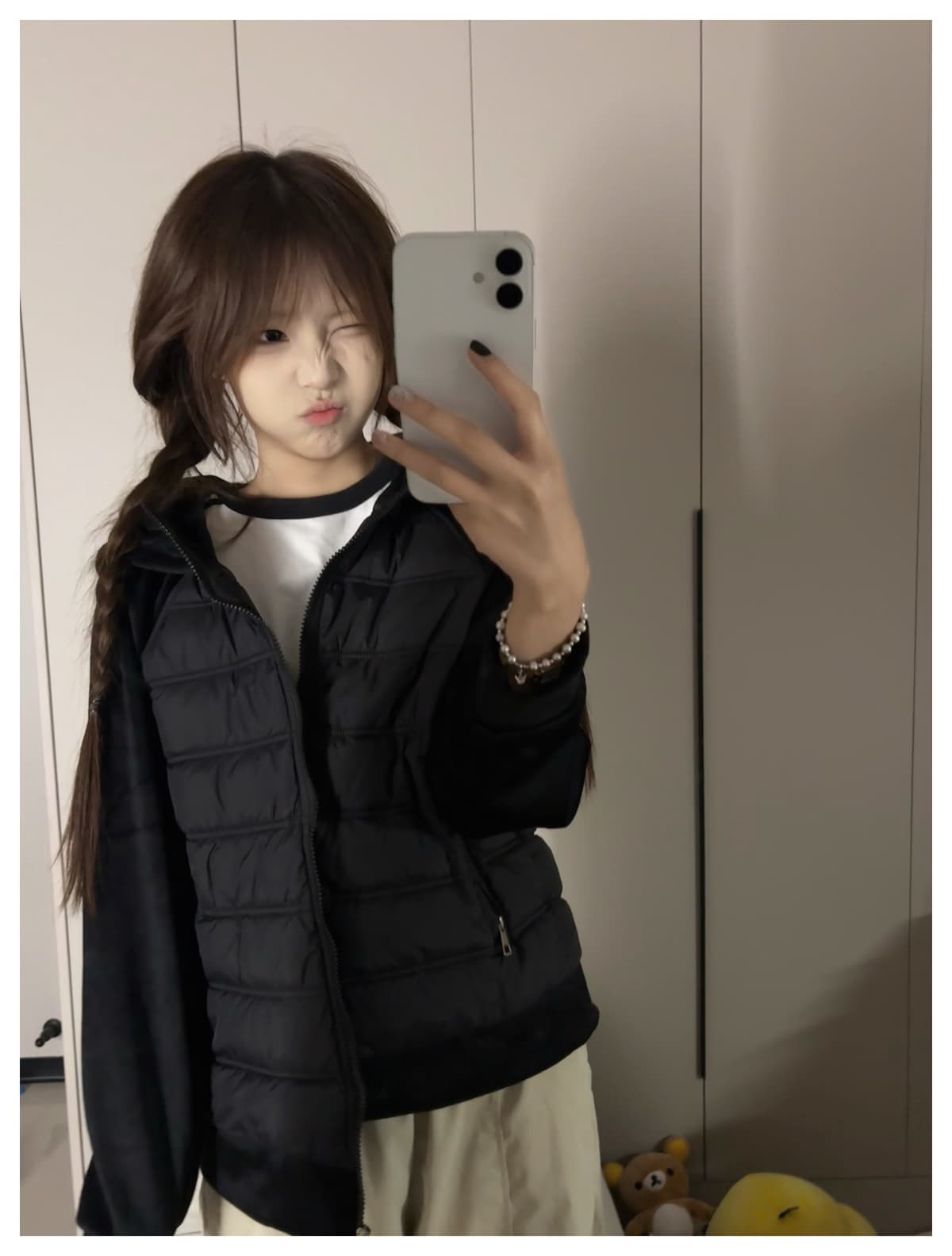2026 새로운 아래 면화 의류 여성 경량 갈비 살 패치워크 후드티 면 옷 겨울 슬림해 보이는 보온 목화 진딧물 재킷 상세 이미지 19