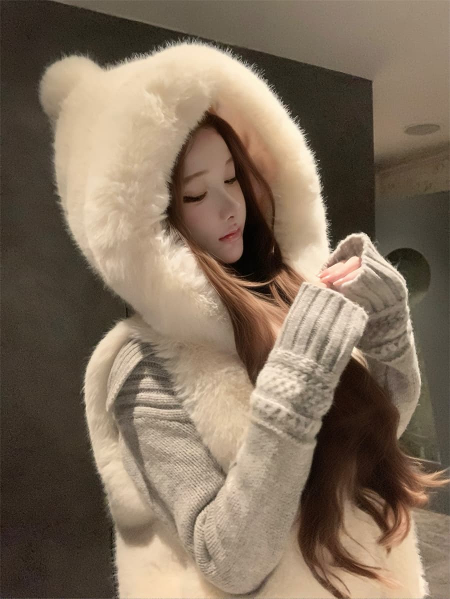작은 키 한 부서 느긋한 바람 회색 니트 원피스 아이들 가을 겨울 새로운 스웨터 세트 타이트 스커트 투피스 세트 상세 이미지 21