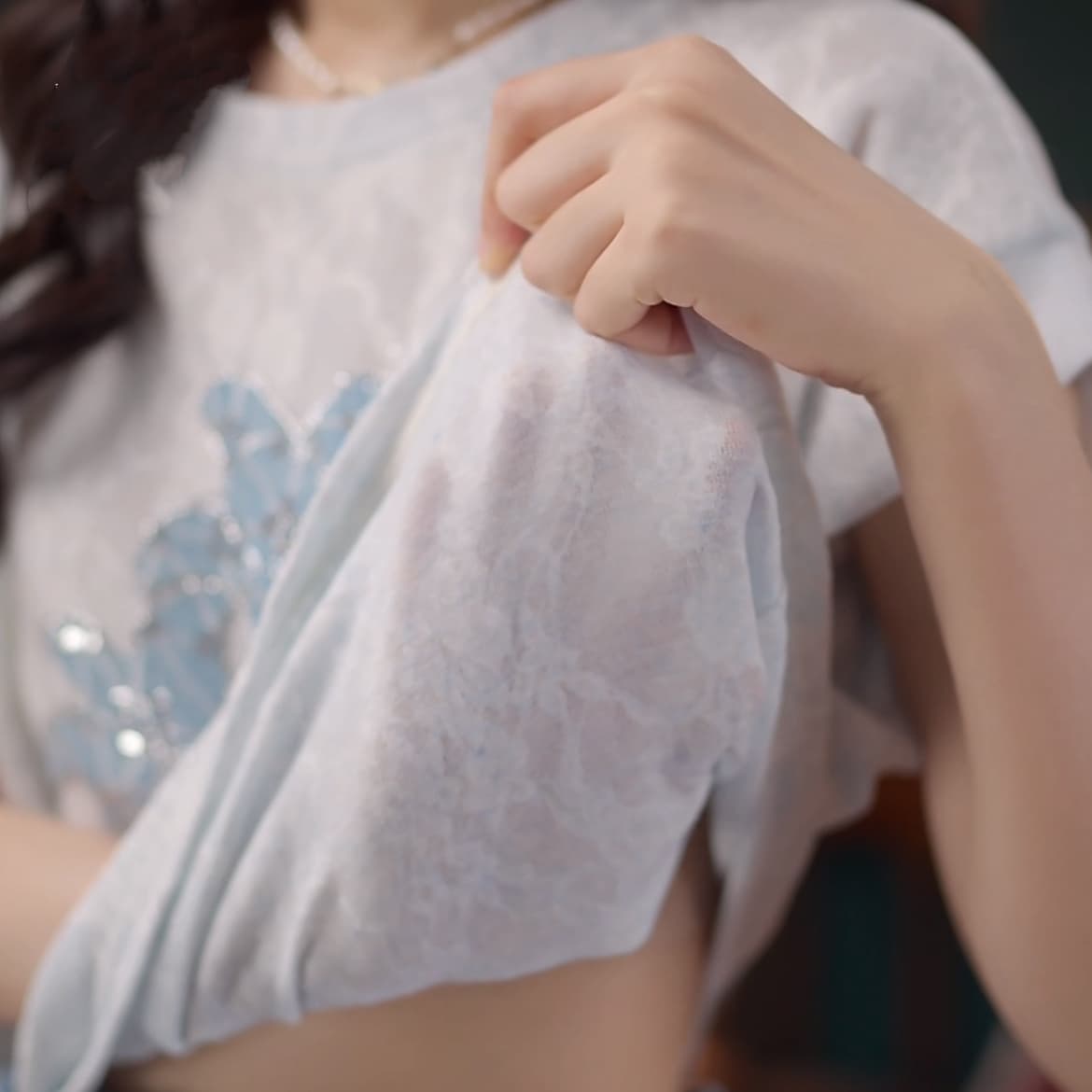 불가사리 정원 부드러운 셔츠 캐주얼 다용도 반팔 여성 셔츠 여름 맨위 상세 이미지 17