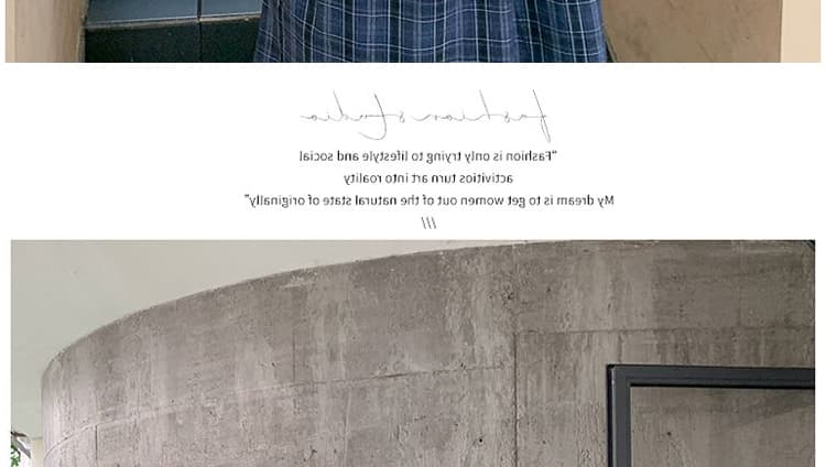 지금 여름 새로운 베이비 칼라 해군 체크무늬 반팔 루즈핏 허리 수축 표지 배 슬림해 보이는 캐주얼 드레스 상세 이미지 26