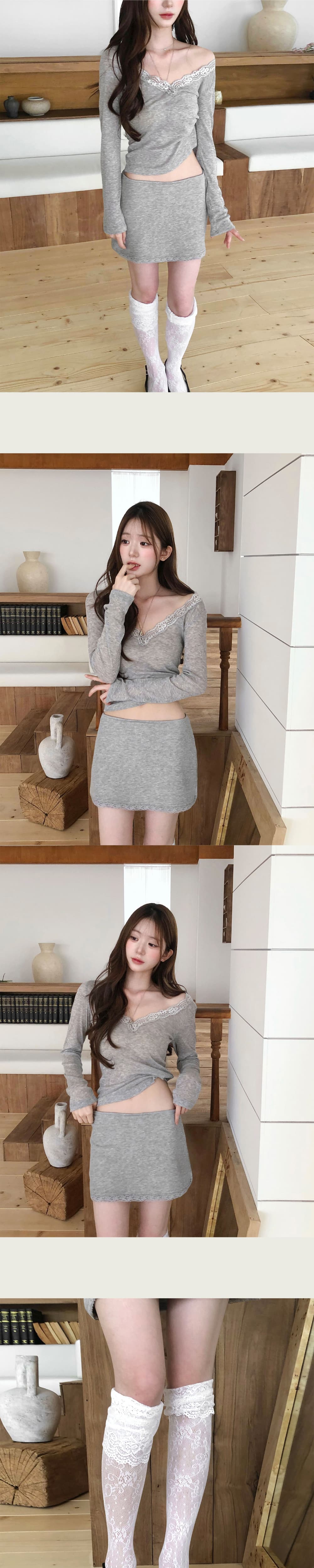 품격 슬림해 보이는 마이크로 ~을 통해 순수한 욕망 레이스 V넥 긴팔 만나는 티셔츠 맨위 상세 이미지 11