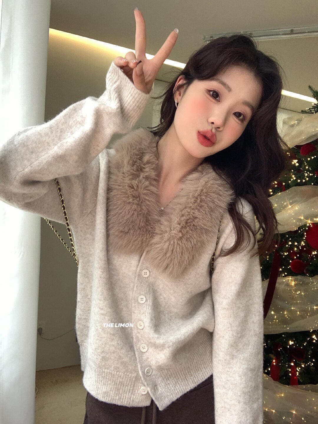 한 부서 다용도 부드러운 찹쌀 V넥 긴팔 니트 오픈 가디건 여성 2026 봄 가을 겨울의 온기 스웨터 코트 캐주얼 맨위 상세 이미지 4