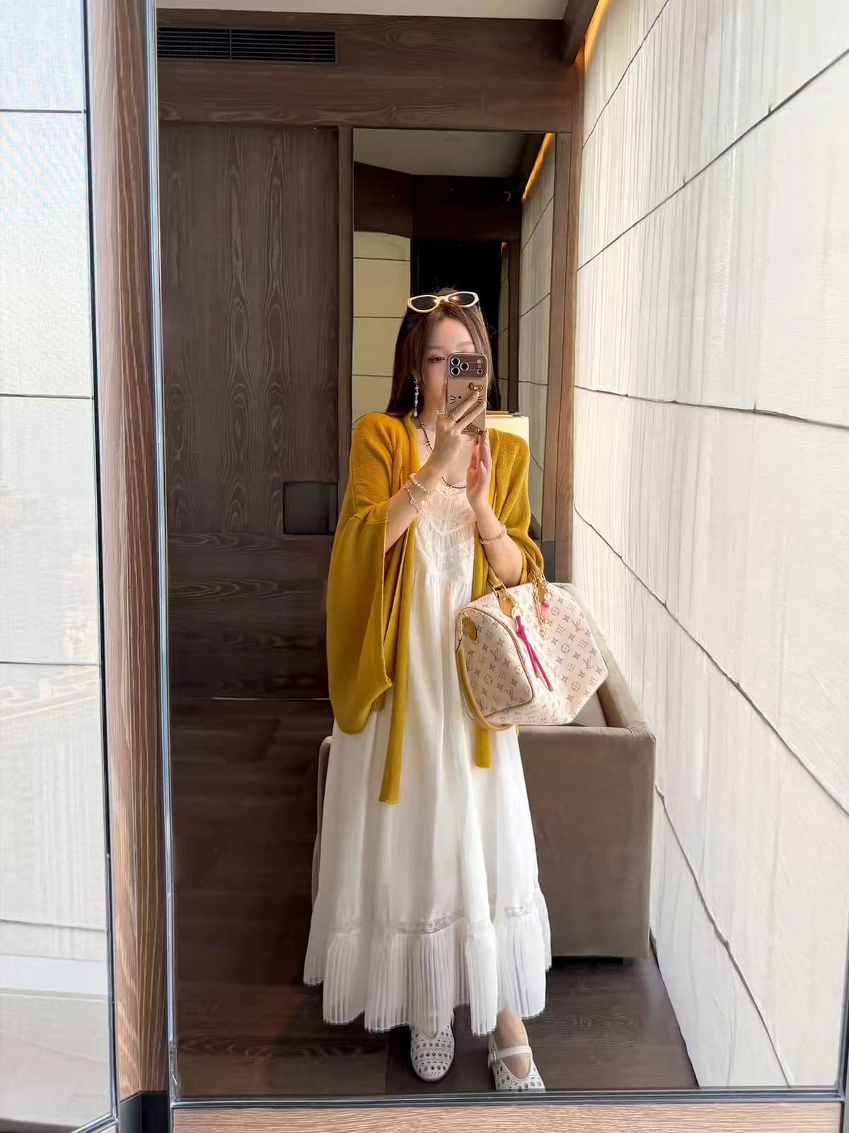프랑스식 리본 단추 망토 숄 맨위 작은 대중 니트 오픈 가디건 세련된 외부 가져 가라. 캐주얼 바람 스웨터 여성 코트 상세 이미지 4