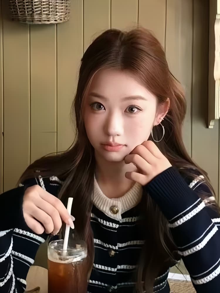 작은 샤넬 스타일 스트라이프 니트 오픈 가디건 맨위 여성 2026 겨울 새로운 한 부서 라운드 넥 두꺼운 스웨터 코트 여성 의류 이미지 4