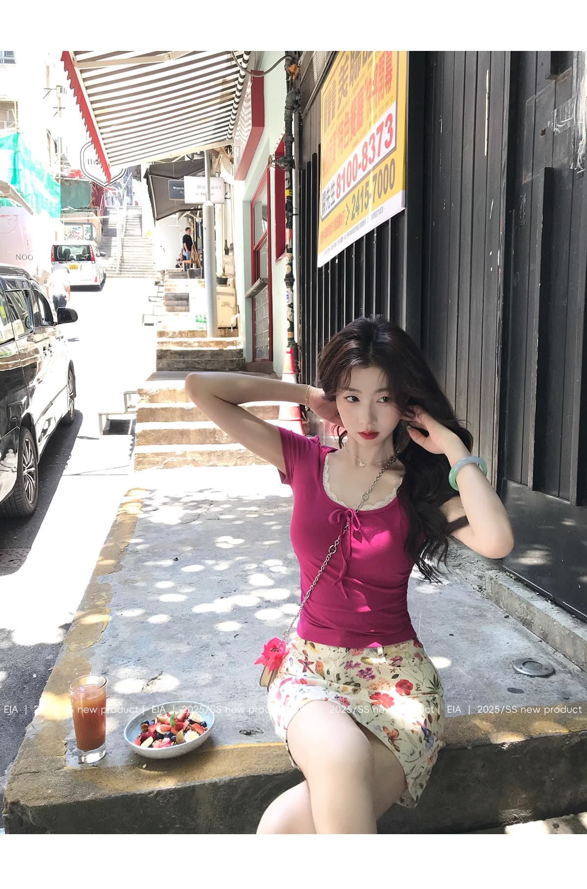 품격 반팔 티셔츠 여성 여름 달콤함 연령 감소 레이스 측면 쇼트 스타일 슬림해 보이는 맨위 상세 이미지 12