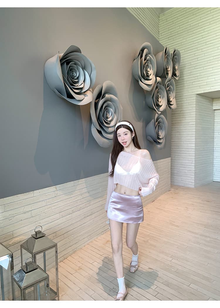 치우 고기 야오 빛 팬 사랑 안개 얼굴 단조 센스 다용도 mini 치마바지 여성 여름 로우 웨이스트 슬림해 보이는 미니멀리즘 미니 스커트 상세 이미지 33
