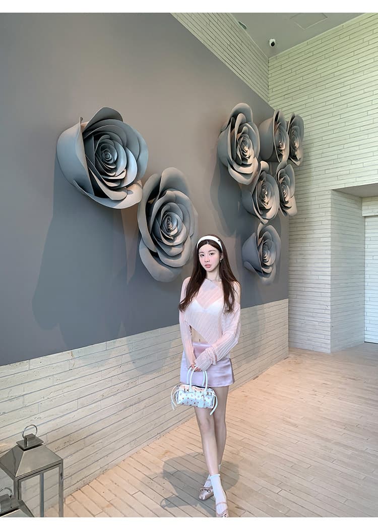 치우 고기 야오 빛 팬 사랑 안개 얼굴 단조 센스 다용도 mini 치마바지 여성 여름 로우 웨이스트 슬림해 보이는 미니멀리즘 미니 스커트 상세 이미지 34