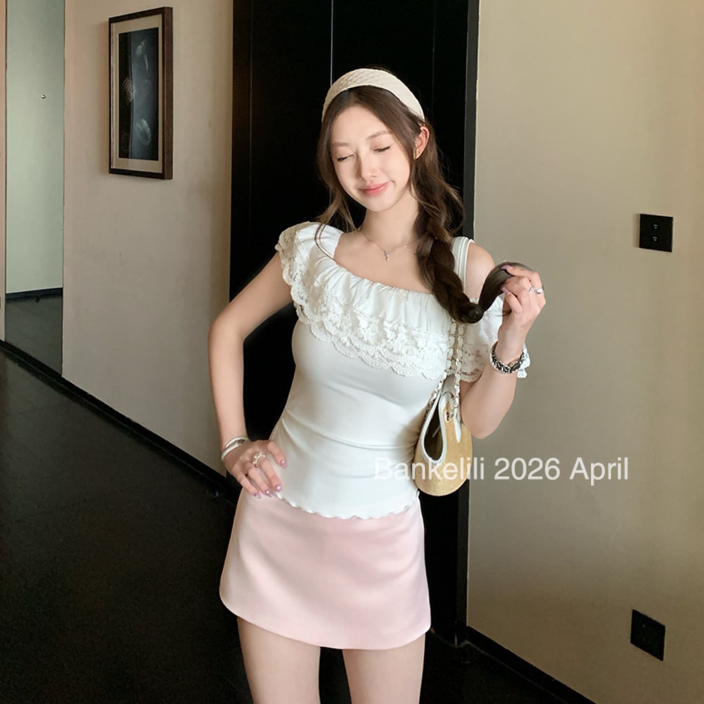밤나무 코코아 bankelili 전체 점수 백만 가져 가라. 치마 안개 얼굴 공단 센스 mini 치마바지 스트레이트 반신 스커트 여성 여름