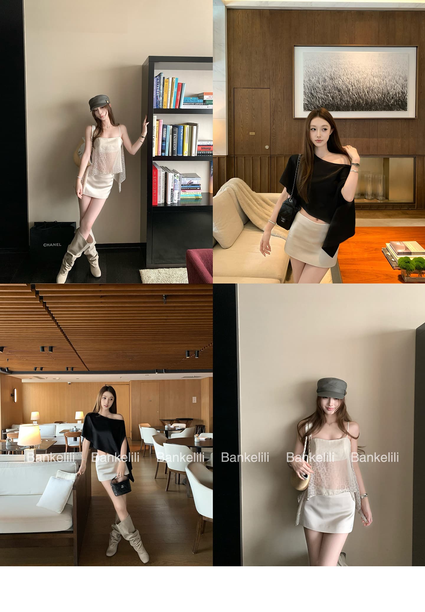 밤나무 코코아 bankelili 전체 점수 백만 가져 가라. 치마 안개 얼굴 공단 센스 mini 치마바지 스트레이트 반신 스커트 여성 여름 상세 이미지 8
