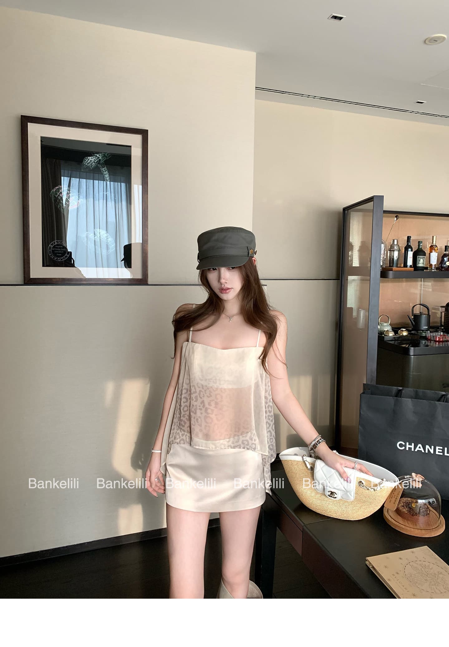 밤나무 코코아 bankelili 전체 점수 백만 가져 가라. 치마 안개 얼굴 공단 센스 mini 치마바지 스트레이트 반신 스커트 여성 여름 상세 이미지 16