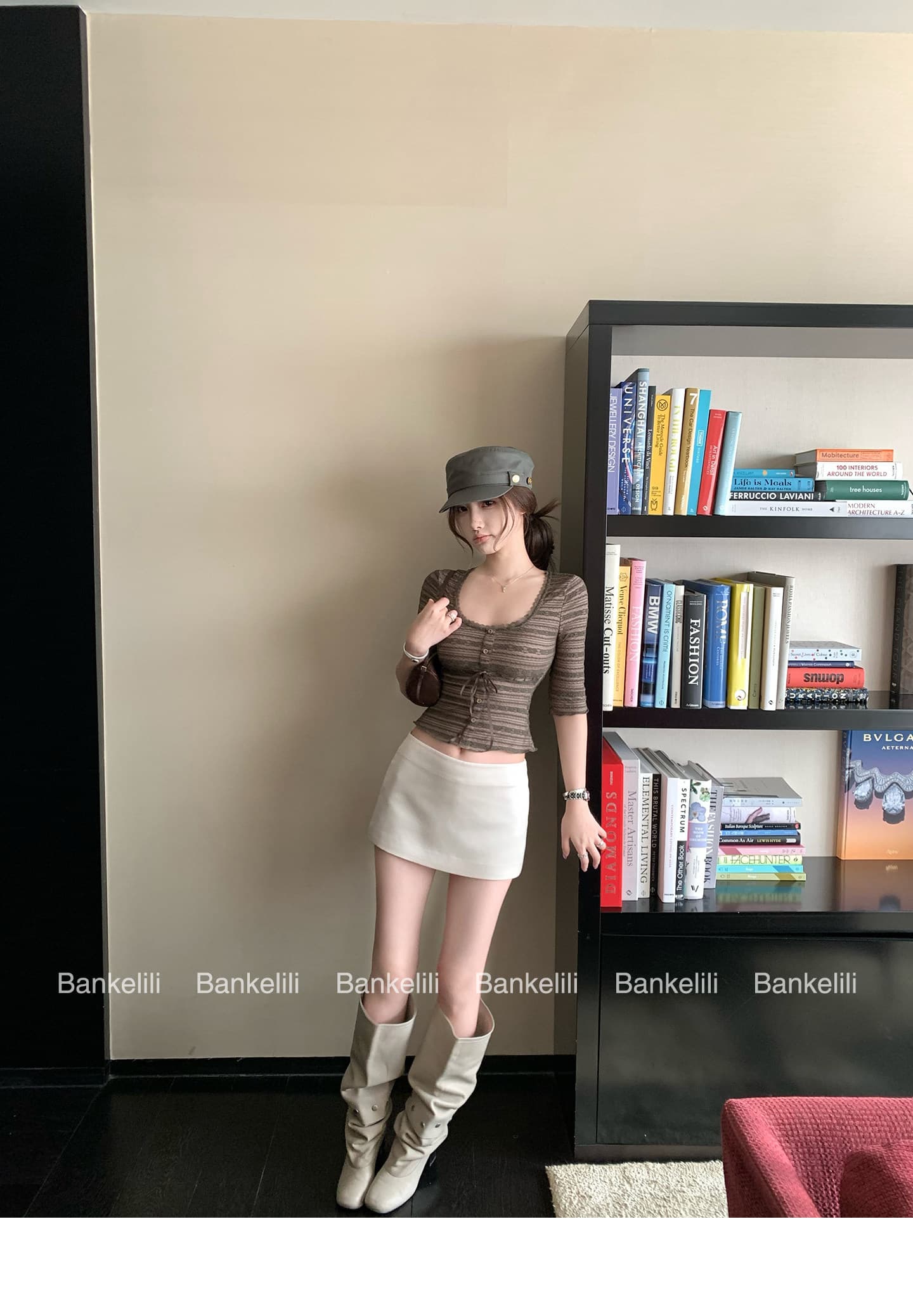 밤나무 코코아 bankelili 전체 점수 백만 가져 가라. 치마 안개 얼굴 공단 센스 mini 치마바지 스트레이트 반신 스커트 여성 여름 상세 이미지 37