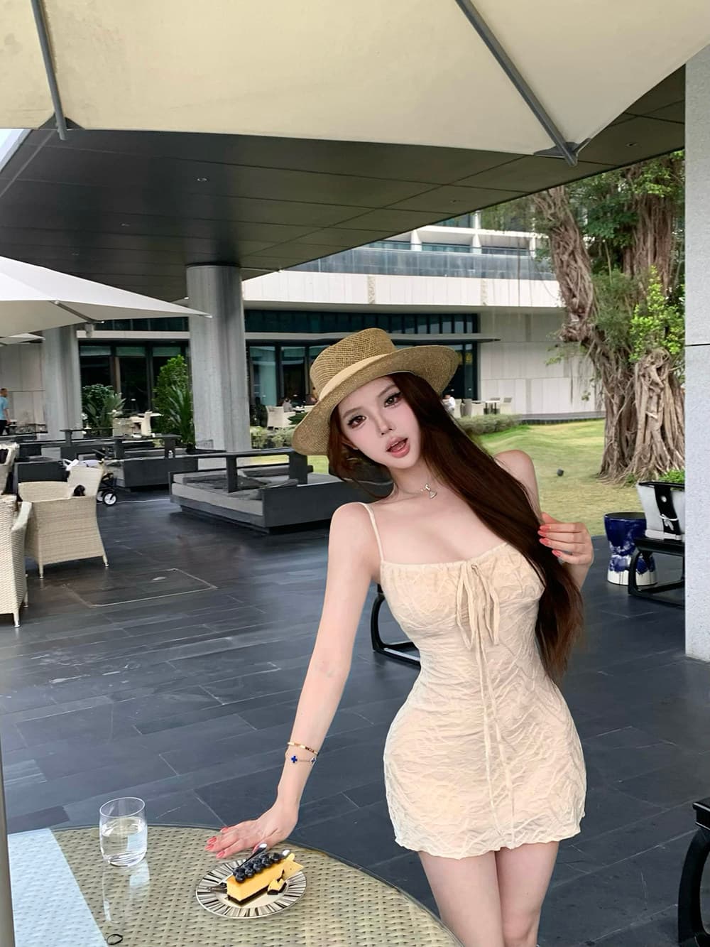 순수한 욕망 허리 수축 슬립 드레스 여성 의류 여름 질감 센스 허리 수축 슬림해 보이는 타이트 스커트 미니 스커트 오프숄더 휴가 치마 상세 이미지 11