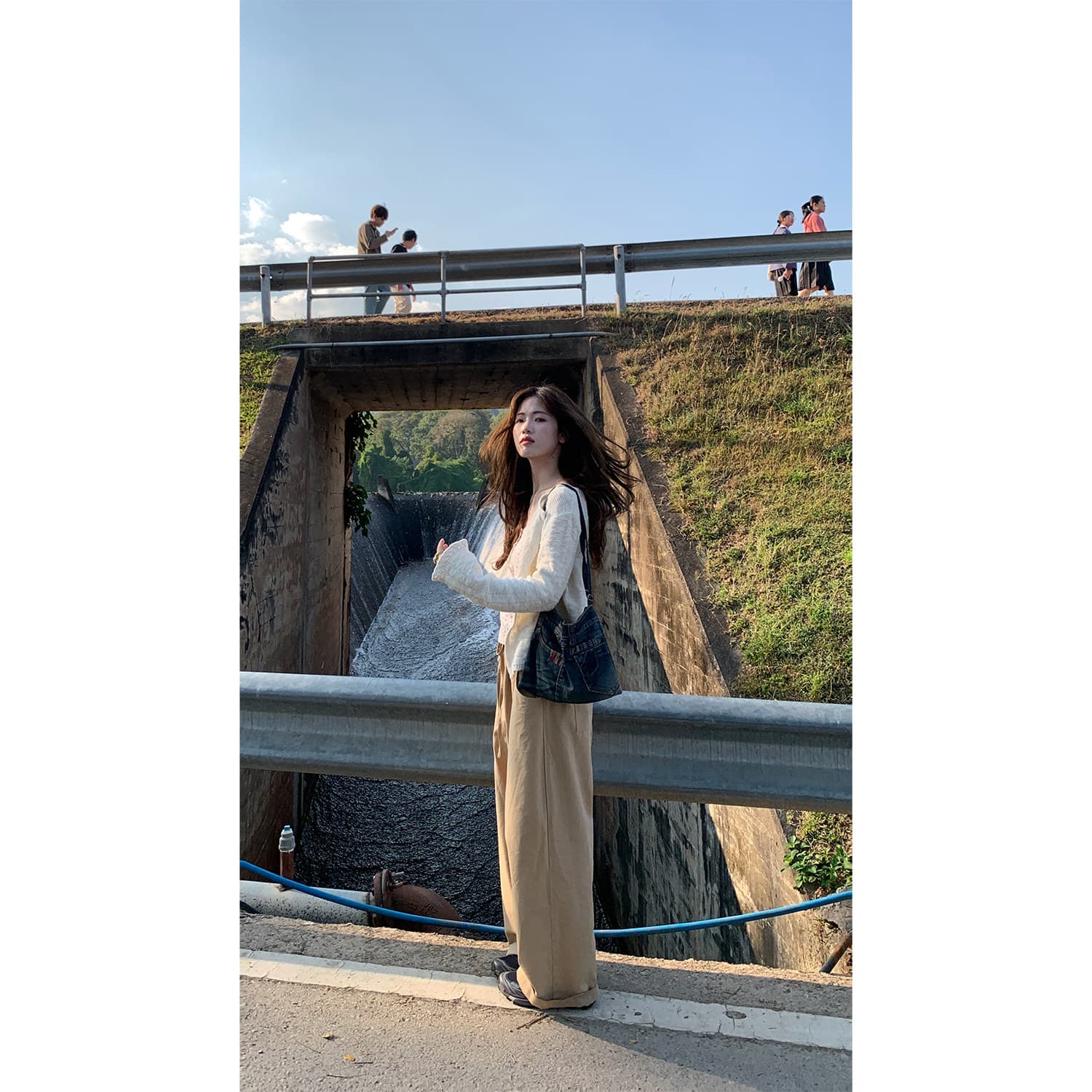 xxdeli 향기로운 향 ~ 중 배 한 부서 부드러운 바람 홀로우 아웃 니트 오픈 가디건 봄 가을 느긋한 바람 슬림해 보이는 재킷 이미지 2