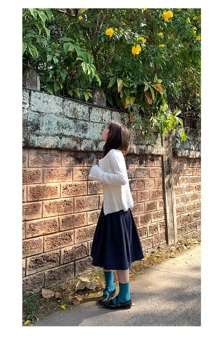 xxdeli 향기로운 향 ~ 중 배 한 부서 부드러운 바람 홀로우 아웃 니트 오픈 가디건 봄 가을 느긋한 바람 슬림해 보이는 재킷 상세 이미지 10