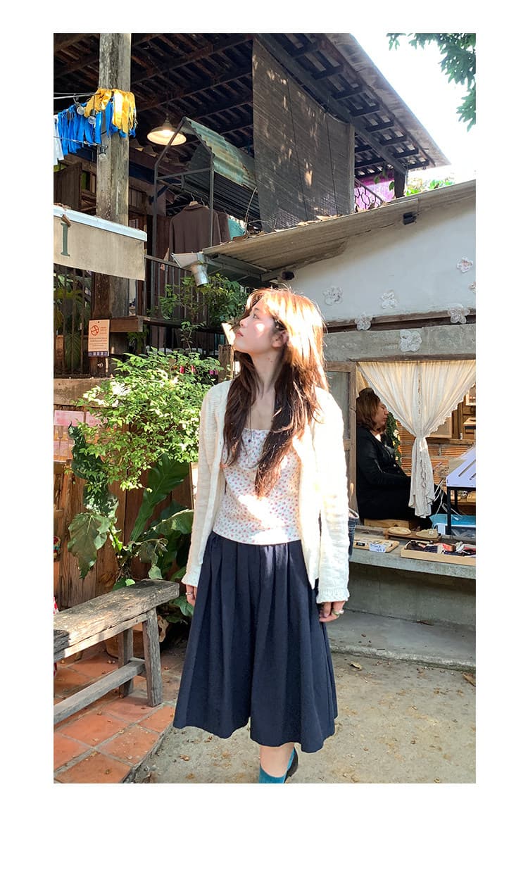 xxdeli 향기로운 향 ~ 중 배 한 부서 부드러운 바람 홀로우 아웃 니트 오픈 가디건 봄 가을 느긋한 바람 슬림해 보이는 재킷 상세 이미지 13