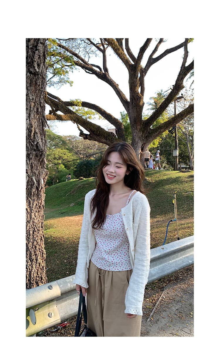 xxdeli 향기로운 향 ~ 중 배 한 부서 부드러운 바람 홀로우 아웃 니트 오픈 가디건 봄 가을 느긋한 바람 슬림해 보이는 재킷 상세 이미지 22