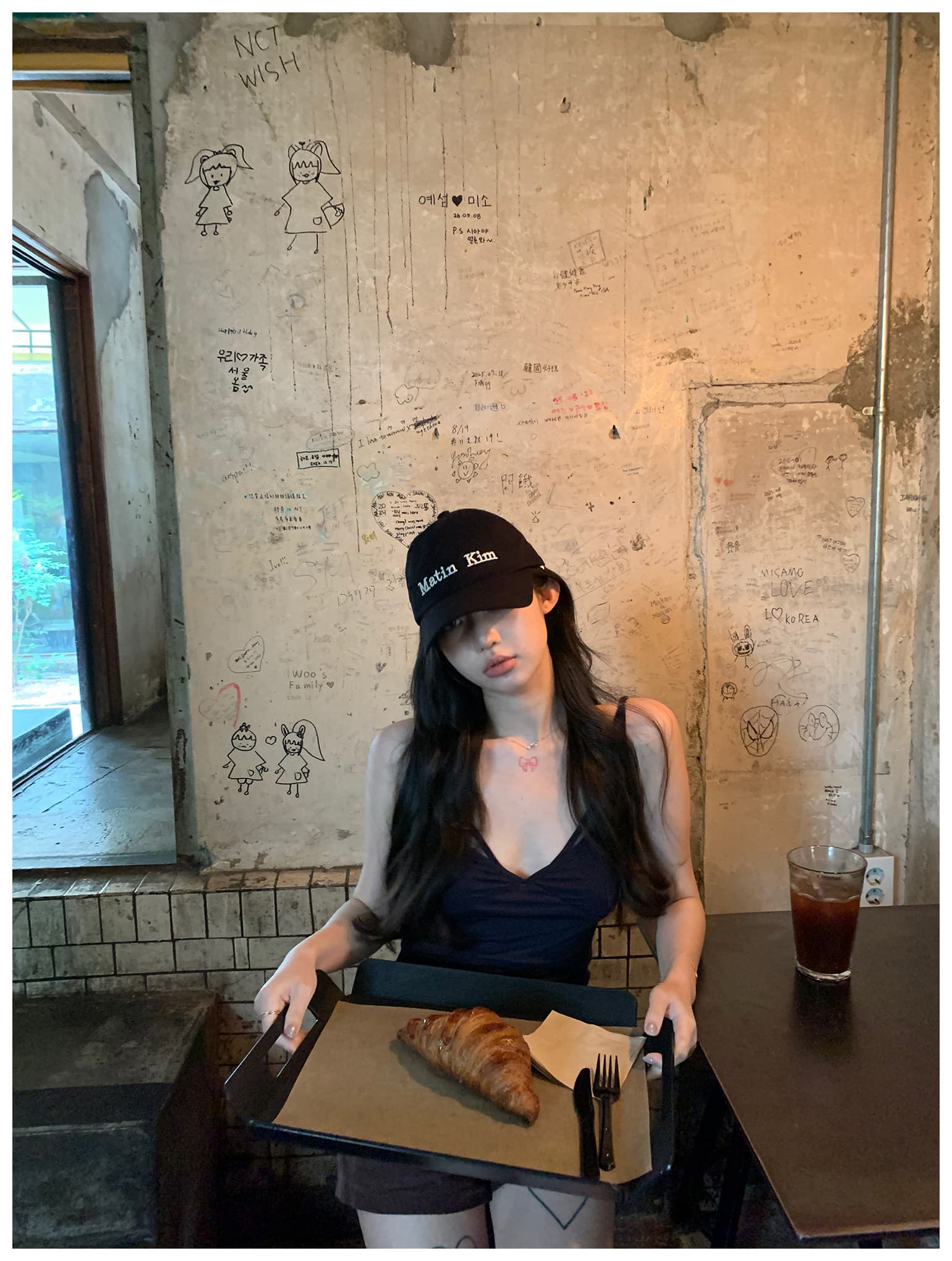 sheepland 낭만주의 초기 만남 주간 실크 망사 페이크 레이어드 캐미솔 여름 순수한 욕망 슬림해 보이는 민소매 맨위 상세 이미지 13