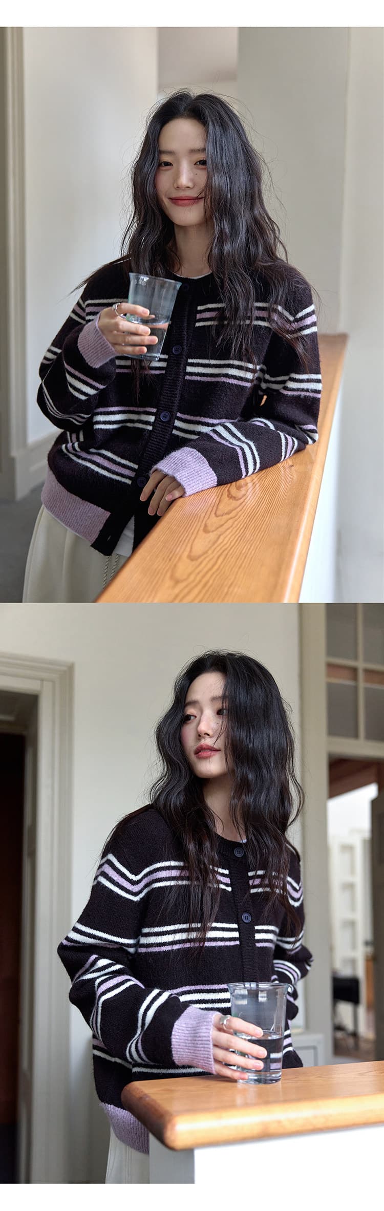huixi 페인트 부서 회색 니트 조끼 여자 2026 봄 가을 새로운 작은 대중 다용도 스택 착용 민소매 스웨터 조끼 상세 이미지 8