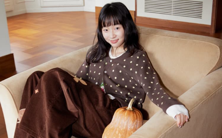 프랑스식 레트로 커피 색상 도트 무늬 배색 페이크 레이어드 니트 오픈 가디건 여성 이른 가을 착용 가져 가라. 외국 가스 외부 가져 가라. 출퇴근 맨위 상세 이미지 33
