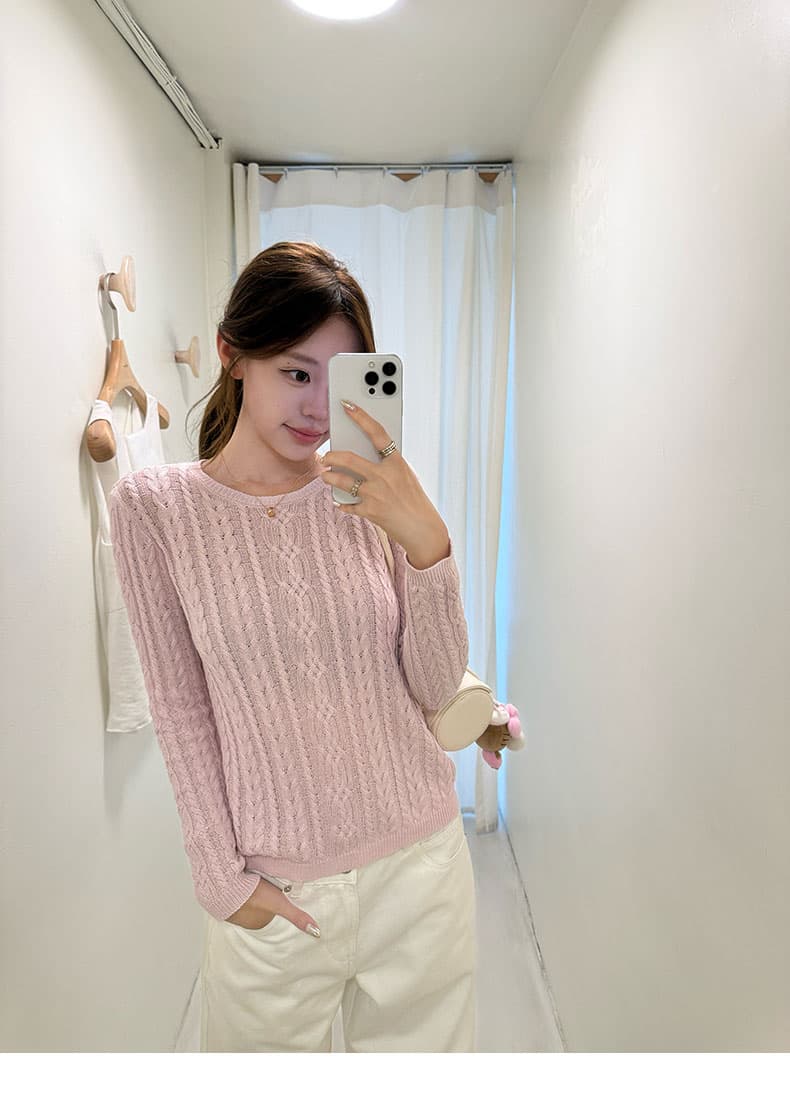 xzichic 가져 오기 그리고 종이 모래 라운드 넥 긴팔 모직물 마이크로 루즈핏 분위기 센스 슬림해 보이는 작은 셔츠 여성 가을 상세 이미지 17
