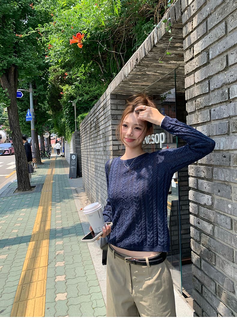 xzichic 가져 오기 그리고 종이 모래 라운드 넥 긴팔 모직물 마이크로 루즈핏 분위기 센스 슬림해 보이는 작은 셔츠 여성 가을 상세 이미지 21