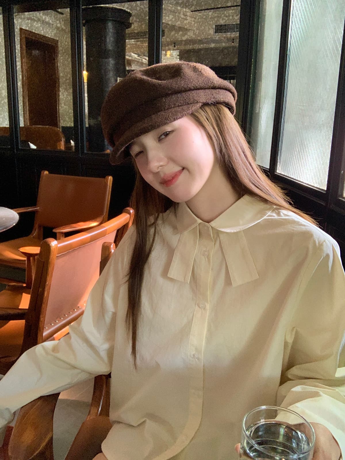 다우 시시 토끼 스택 착용 인사이드 가져 가라. 셔츠 긴팔 여성 높음 지혜 루즈핏 miu 부서 출퇴근 셔츠 슬림해 보이는 캐주얼 맨위 상세 이미지 8
