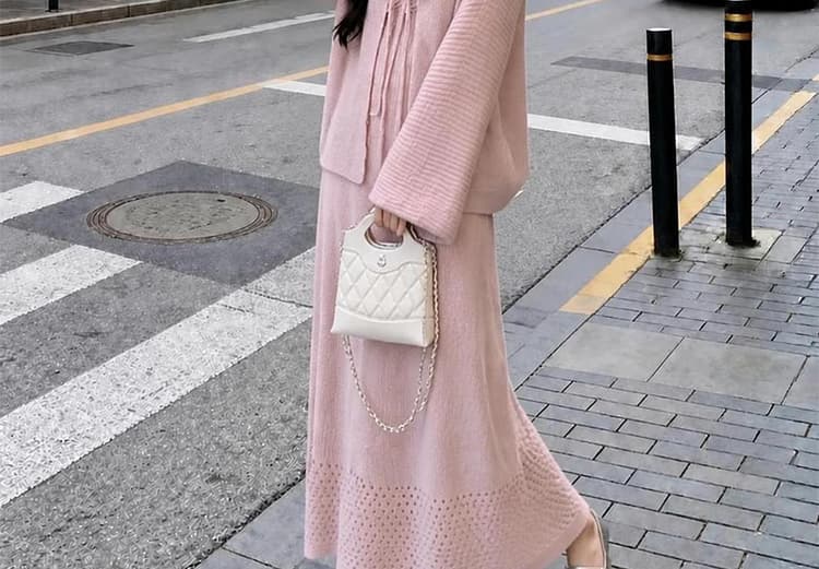 출산 착용 가을 겨울 조끼 원피스 2026 새로운 가을 임산부 맨위 패션 오픈 가디건 드레스 상세 이미지 33
