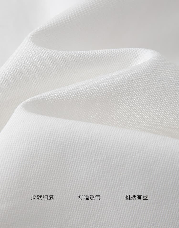 화이트 반팔 POLO 셔츠 여성 여름 새로운 색상 단추 폴로 칼라 비즈니스 캐주얼 다용도 POLO 칼라 맨위 상세 이미지 2