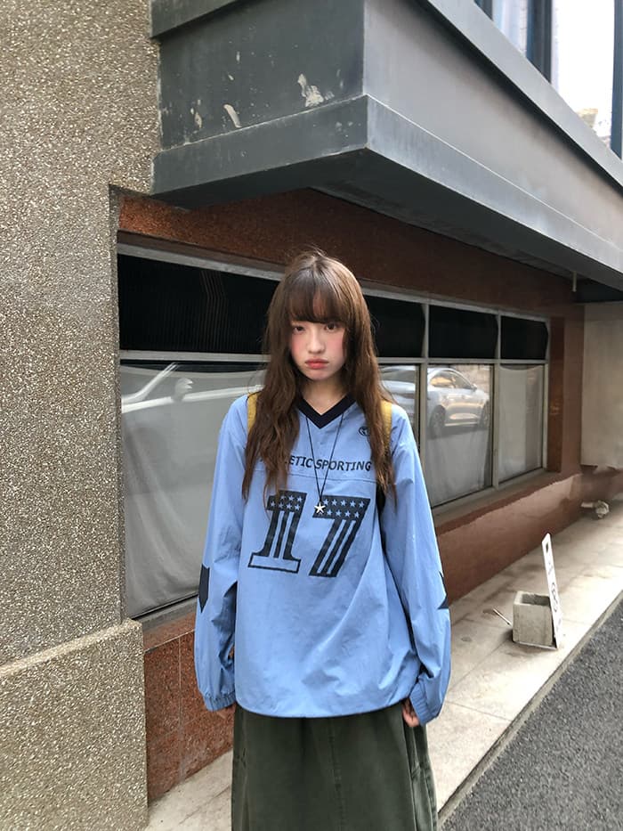 나일론 원단 얇은 스타일 자외선 차단 의류 후드티 아메리칸 V넥 후드티 알파벳 프린트 레트로 루즈핏 맨위 여름 여성 상세 이미지 10
