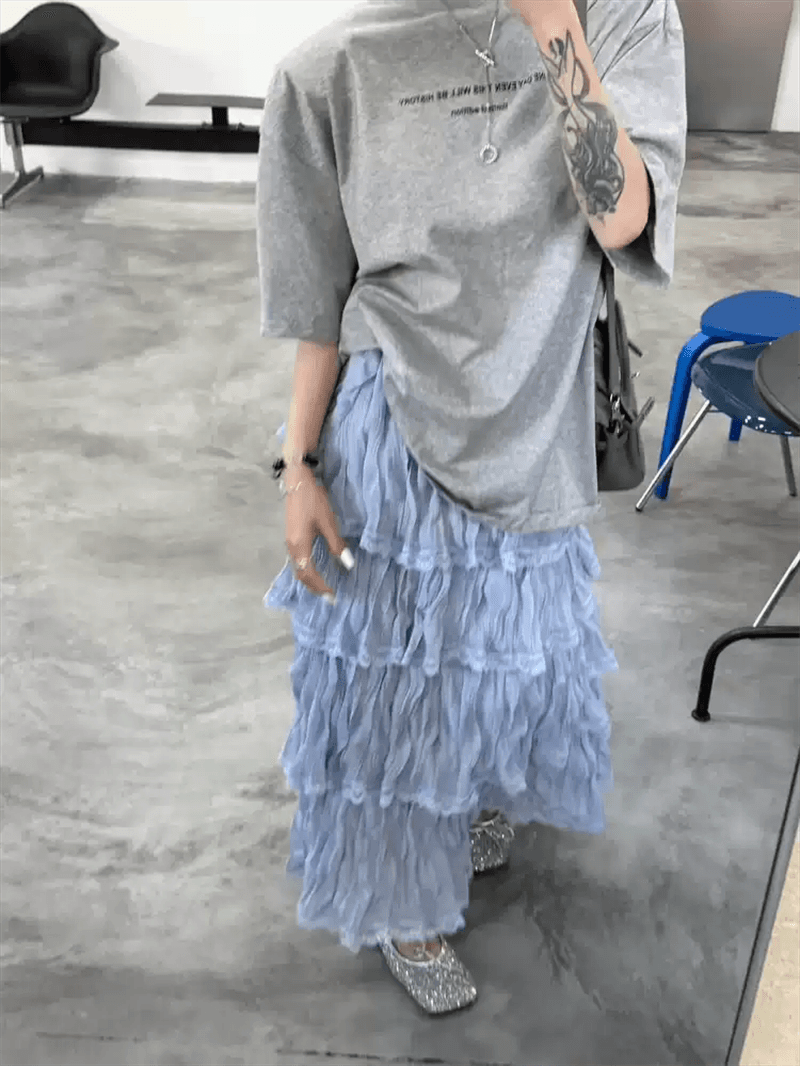 21 순면 210 그램 이후 패키지 칼라 여름 드레스 한 부서 반팔 티셔츠 여성 한국 스타일 루즈핏 빅 사이즈 프린트 이미지 2