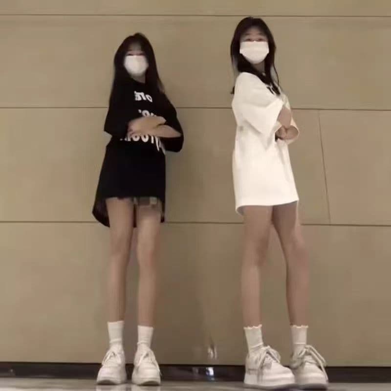 빗질하다 순면 230 크 순면 반팔 루즈핏 가을 어깨 프린트 티셔츠 여름 맨위 디자인 센스 작은 대중 상세 이미지 2