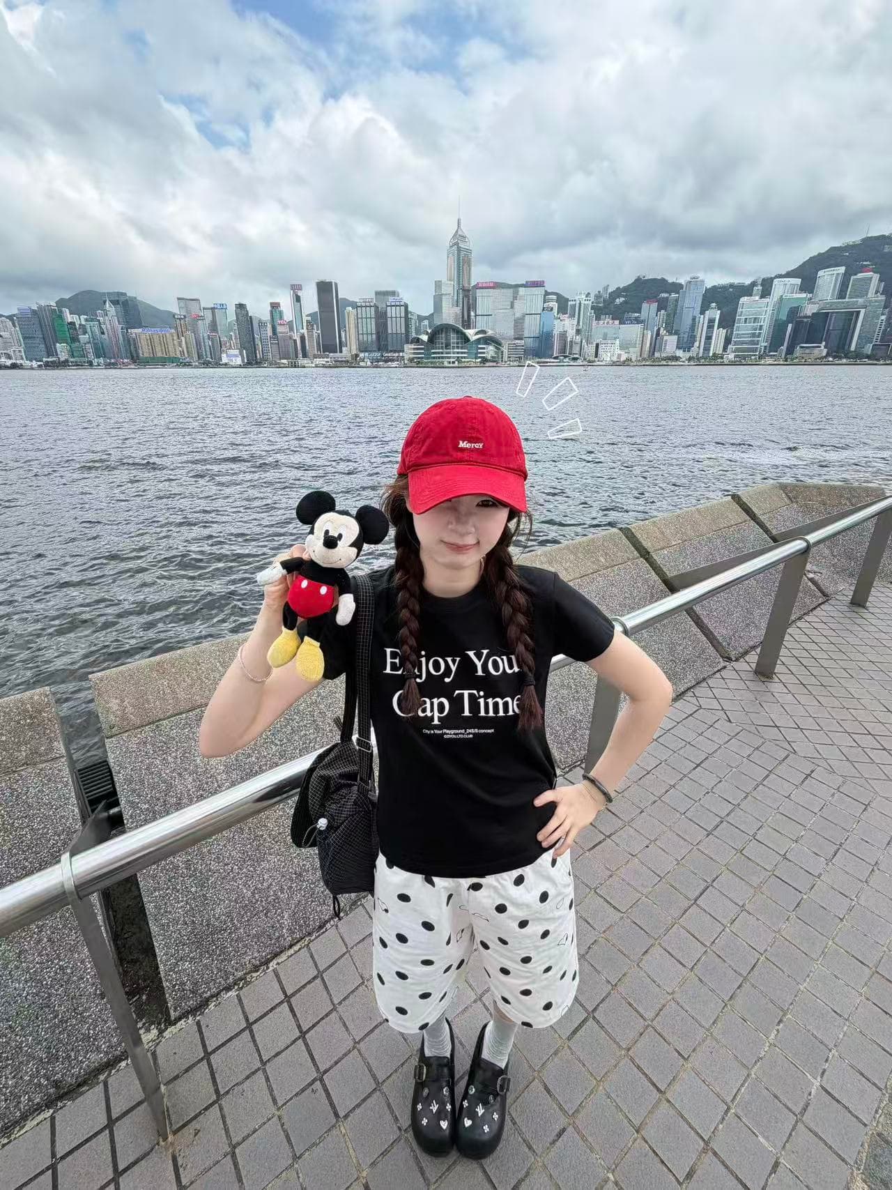 원본 것 순면 220 그램 40 음식 털 느낌 있음 신축성 프린트 몸매 가꾸기 허리 수축 반팔 티셔츠 여성 상세 이미지 2