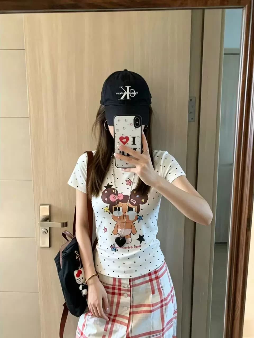 40 220 그램 빗질하다 92 면 8 암모니아 Lun 이후 패키지 칼라 몸매 가꾸기 슬림해 보이는 긍정적 인 어깨 V넥 반팔 티셔츠 여성 상세 이미지 5