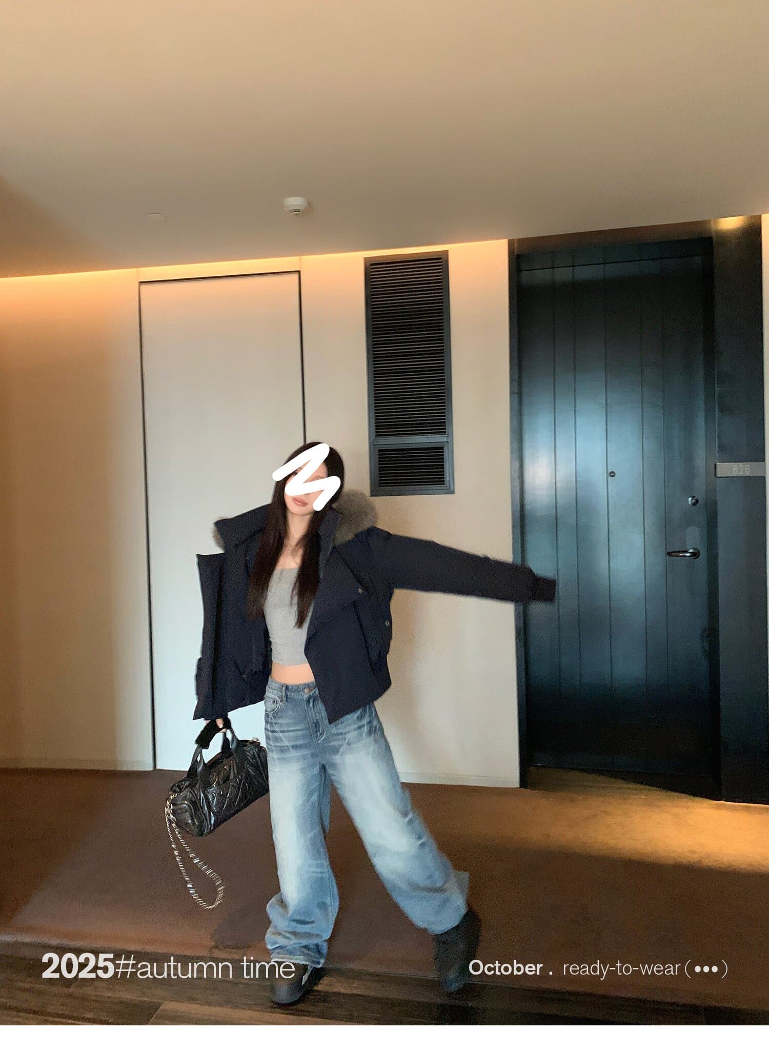 sunoneone 블루스 순간 여우 모피 칼라 쇼트 스타일 자이언트 잘 생긴 아래 면화 의류 여자 작은 키 재킷 상세 이미지 41