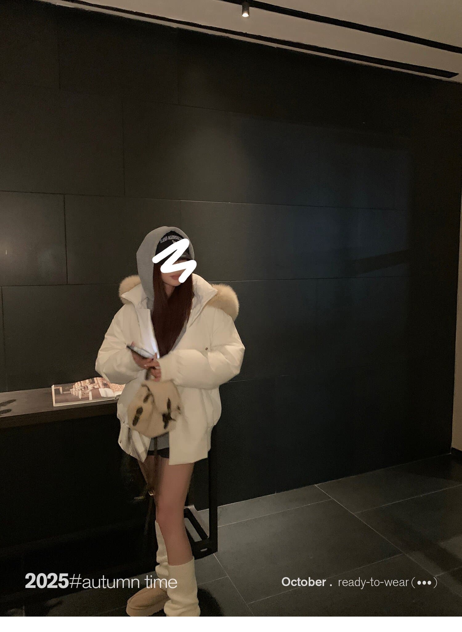 sunoneone 블루스 순간 여우 모피 칼라 쇼트 스타일 자이언트 잘 생긴 아래 면화 의류 여자 작은 키 재킷 상세 이미지 45