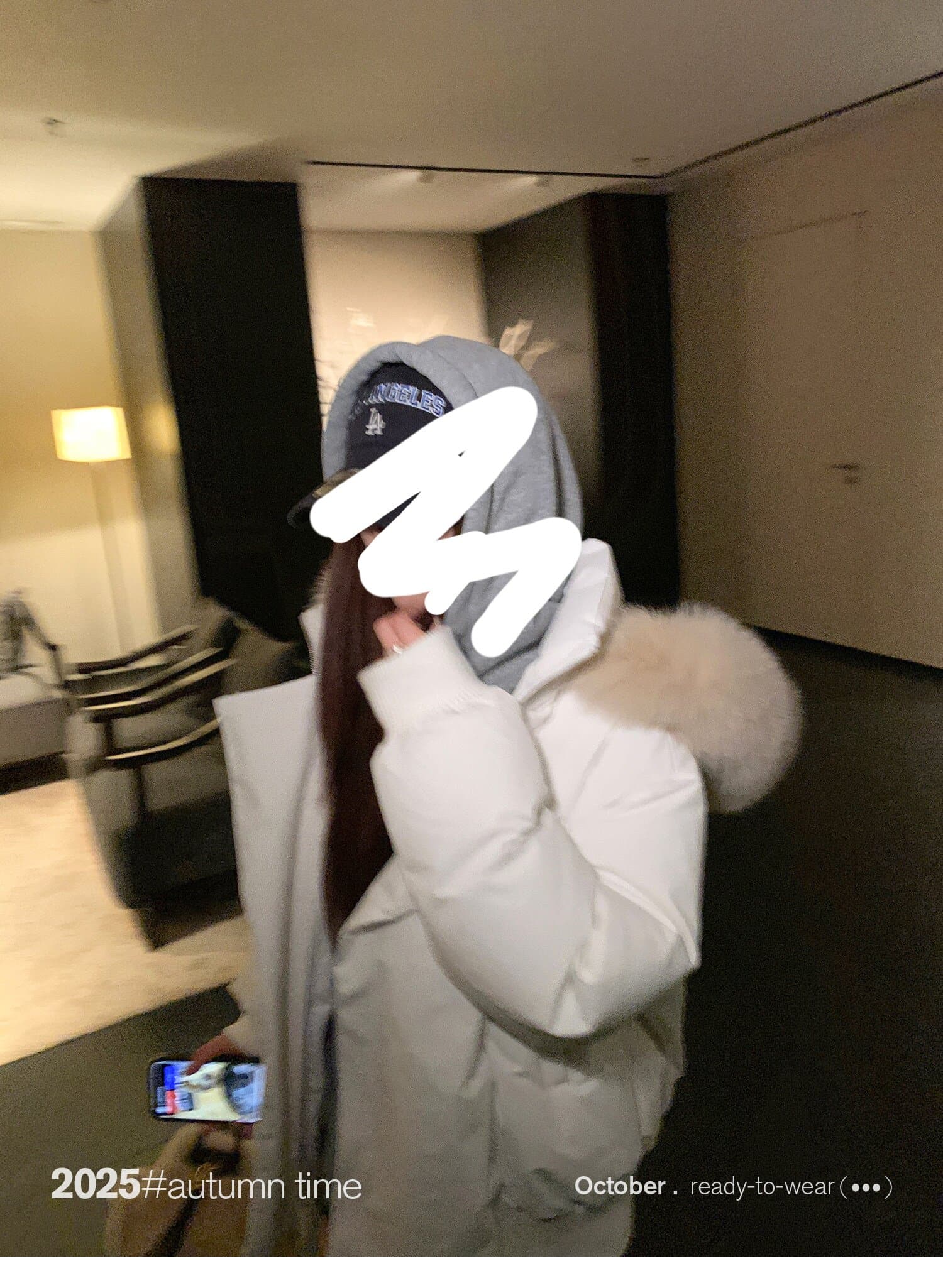 sunoneone 블루스 순간 여우 모피 칼라 쇼트 스타일 자이언트 잘 생긴 아래 면화 의류 여자 작은 키 재킷 상세 이미지 46