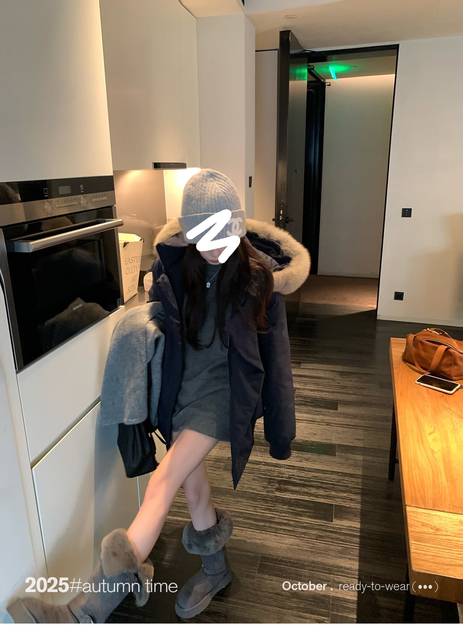 sunoneone 블루스 순간 여우 모피 칼라 쇼트 스타일 자이언트 잘 생긴 아래 면화 의류 여자 작은 키 재킷 상세 이미지 65