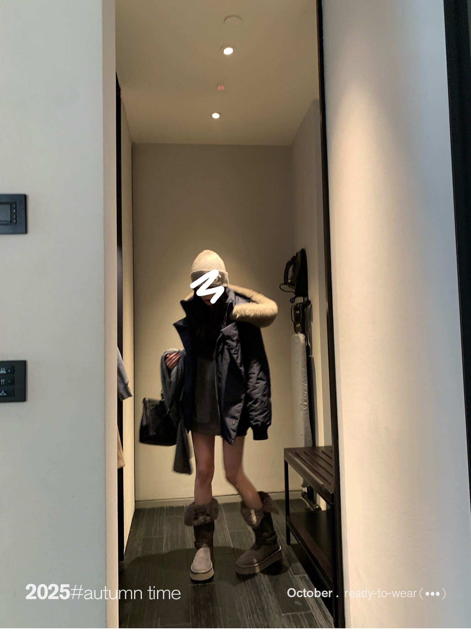 sunoneone 블루스 순간 여우 모피 칼라 쇼트 스타일 자이언트 잘 생긴 아래 면화 의류 여자 작은 키 재킷 상세 이미지 66