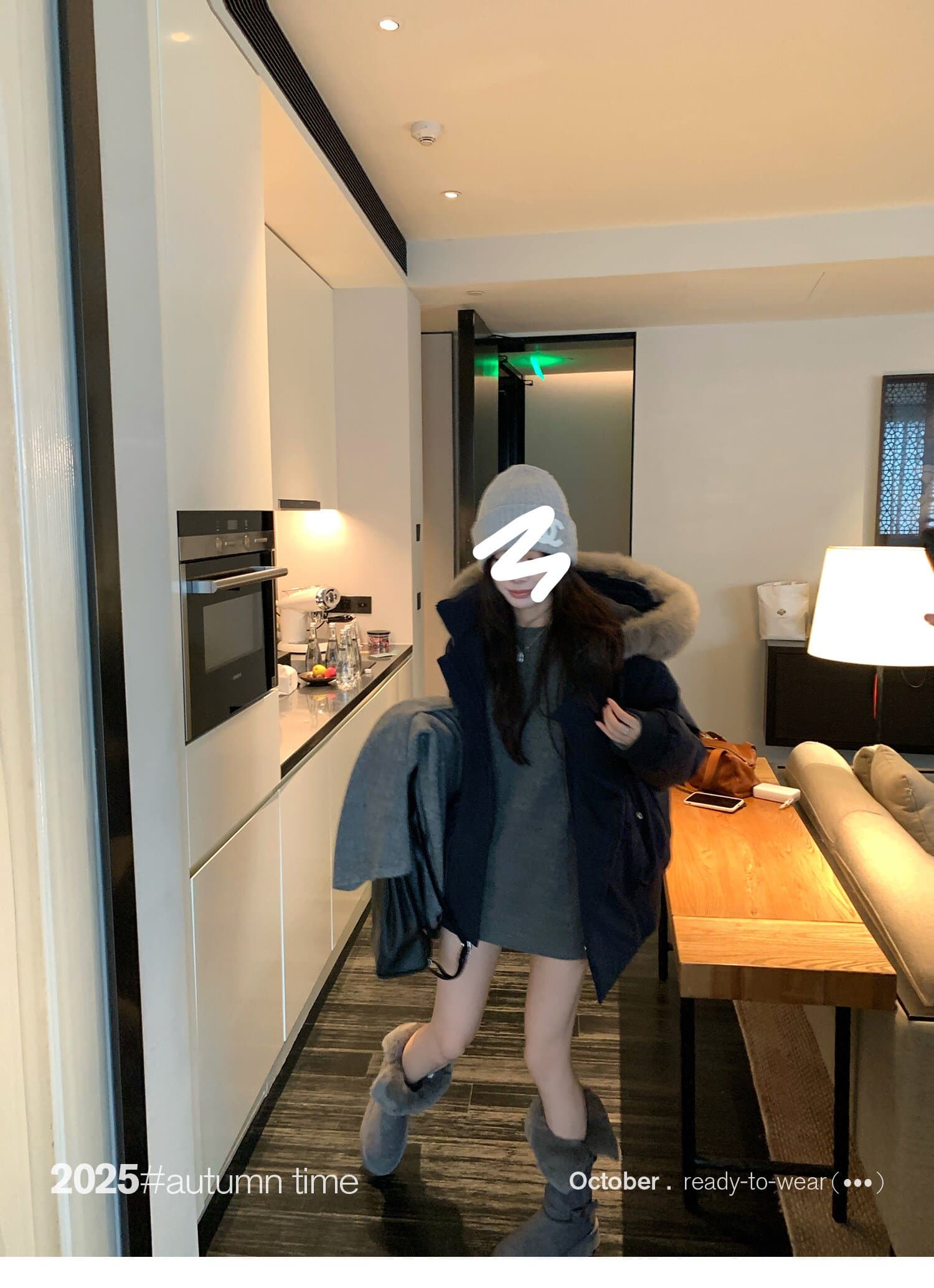 sunoneone 블루스 순간 여우 모피 칼라 쇼트 스타일 자이언트 잘 생긴 아래 면화 의류 여자 작은 키 재킷 상세 이미지 72