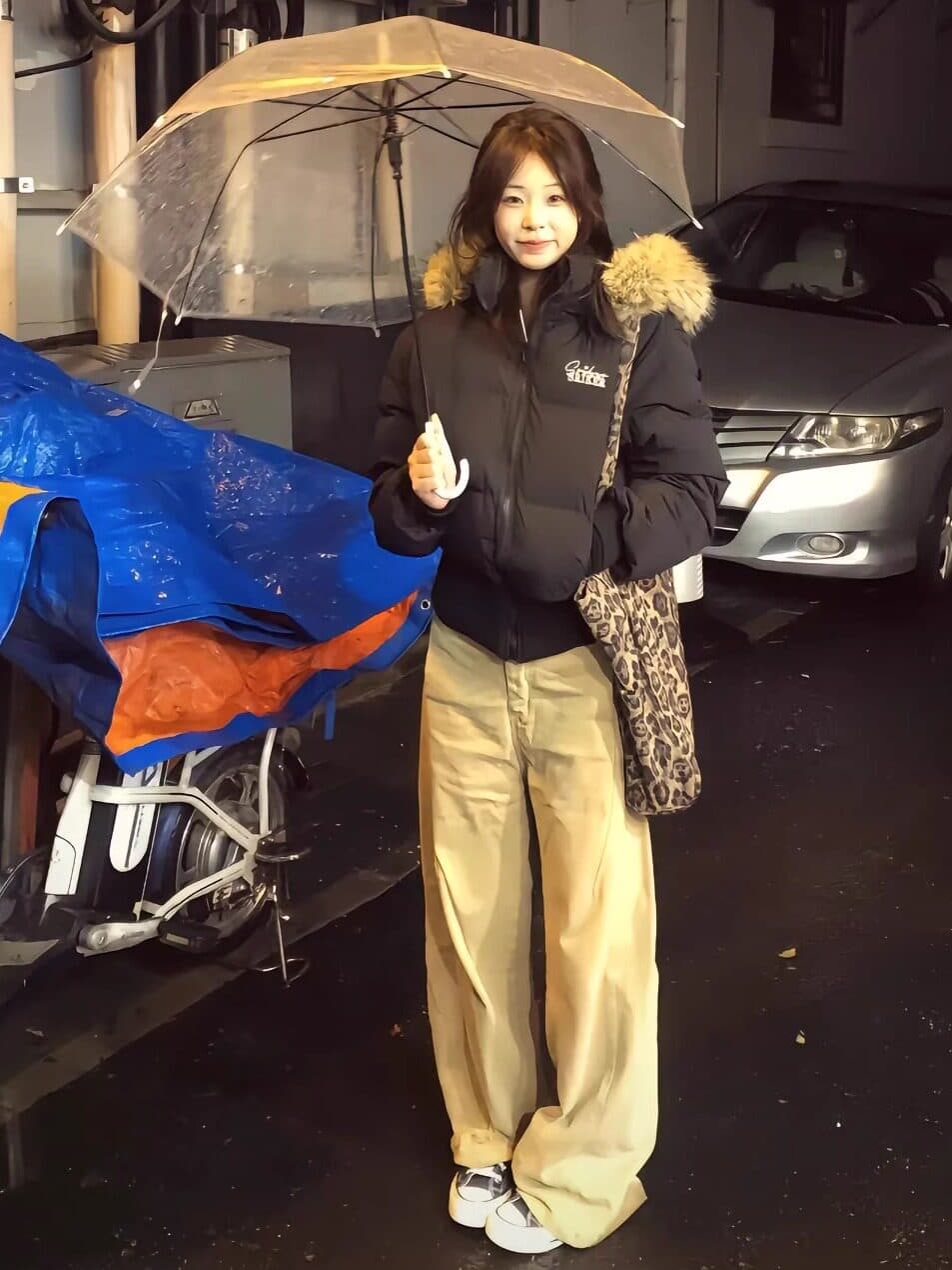 쇼트 스타일 아래 면화 의류 여성 2025 새로운 목화 진딧물 작은 키 검정색 슬림해 보이는 한 부서 겨울 두꺼운 면 옷 재킷 이미지 4