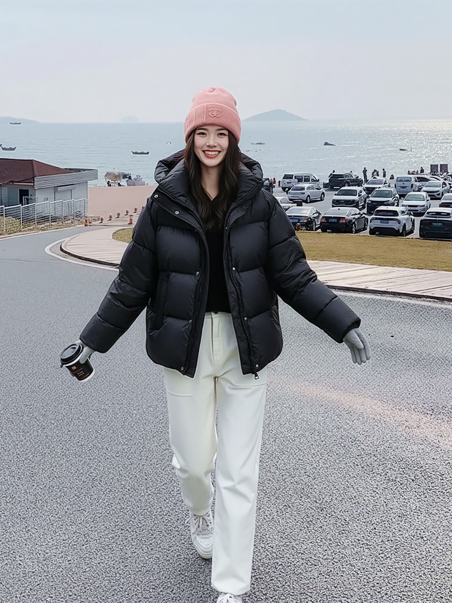 우유 씽 하는 소리 2026 겨울 보온 버블 푸 아래 면화 의류 여자 두꺼운 루즈핏 고급 센스 빵 외투 상세 이미지 7