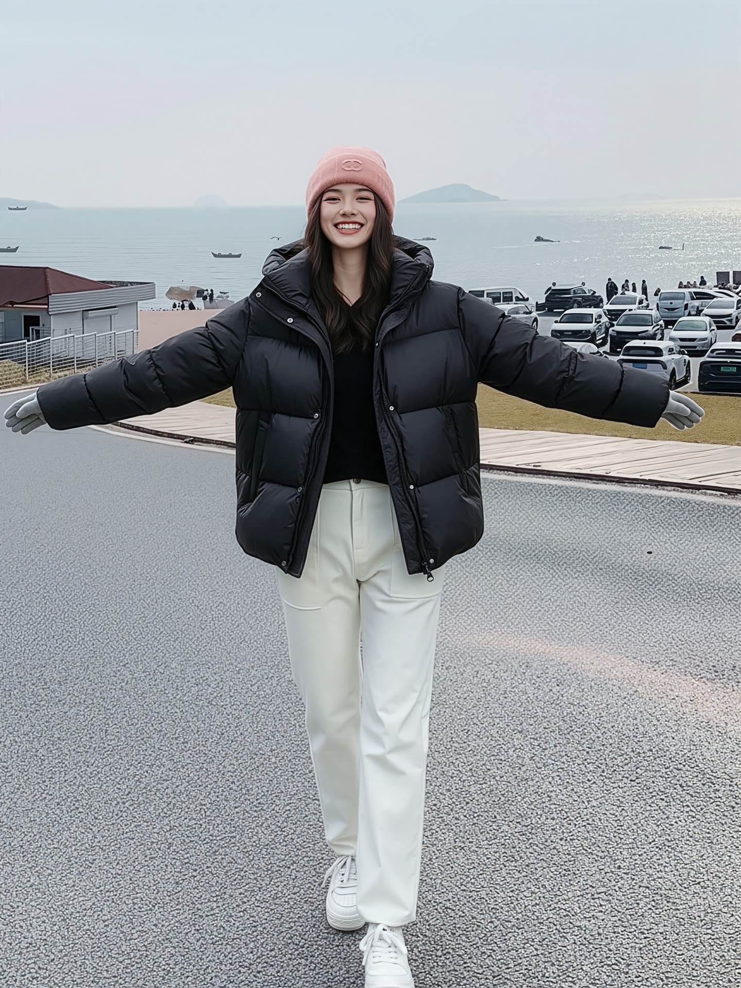 우유 씽 하는 소리 2026 겨울 보온 버블 푸 아래 면화 의류 여자 두꺼운 루즈핏 고급 센스 빵 외투 상세 이미지 8