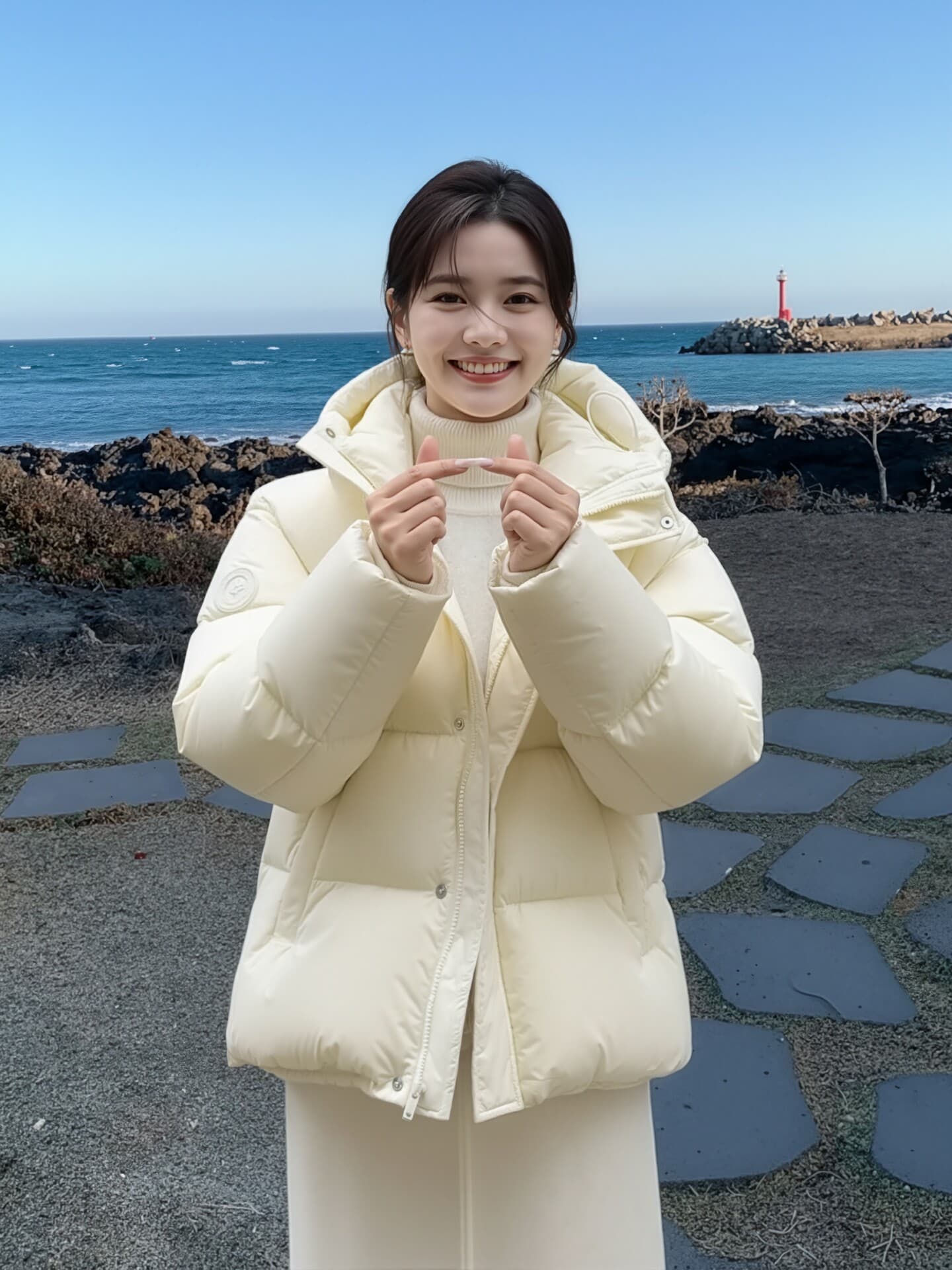 우유 씽 하는 소리 2026 겨울 보온 버블 푸 아래 면화 의류 여자 두꺼운 루즈핏 고급 센스 빵 외투 상세 이미지 16