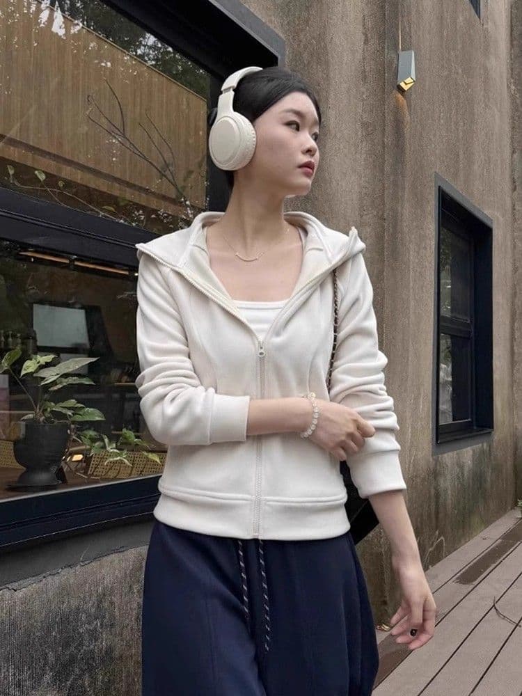 플리스 내피 여성 코트 2025 가을 겨울철 털이 있고 두꺼운 인사이드 가져 가라. 어린 양 플리스 오스트리아 이익 플러시 면 의류 맨위 상세 이미지 15